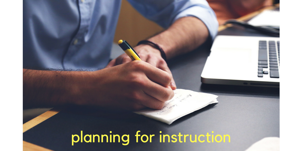 planning for instruction